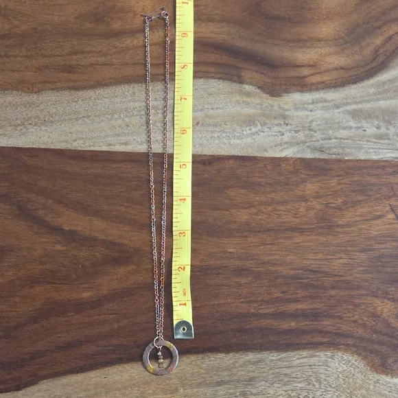 Elegant Flame Painted Multi Color Circle Pendant Necklace and Earring Set - Picture 8 of 8